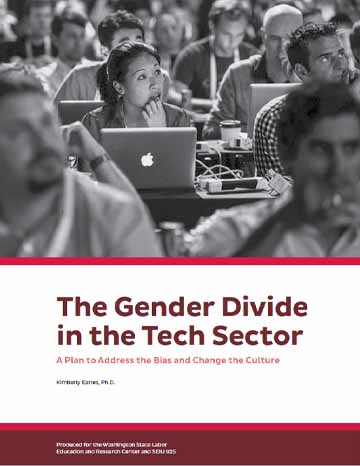 Screenshot of The Gender Divide in the Tech Sector Report